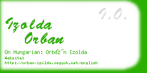 izolda orban business card